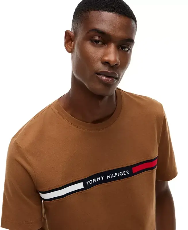 Men's Chest Insert Logo T-Shirt - Timeless Tawny - 3
