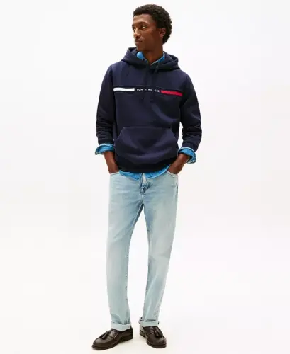 Men's Chest Logo Hoodie - Desert Sky - 4