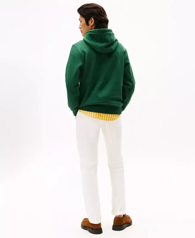 Men's Chest Logo Hoodie - Ornamental Green - 2