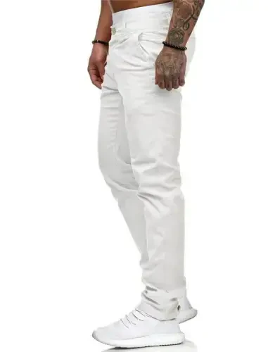 Mens Chinos Slim Fit Stretch Flat-Front Skinny Dress Pants - 5
