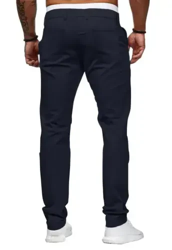 Mens Chinos Slim Fit Stretch Flat-Front Skinny Dress Pants - 5