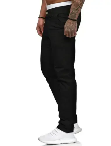 Mens Chinos Slim Fit Stretch Flat-Front Skinny Dress Pants - 4
