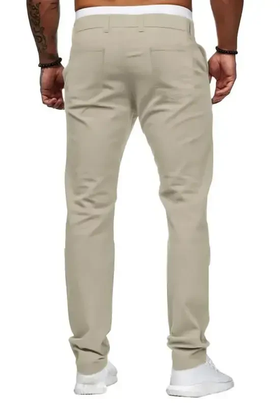 Mens Chinos Slim Fit Stretch Flat-Front Skinny Dress Pants - 6