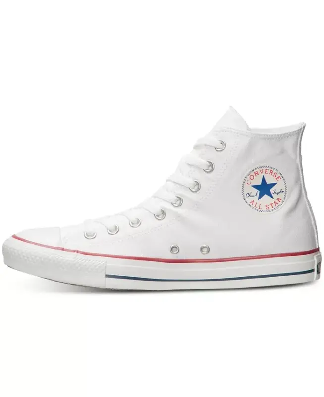 Men's Chuck Taylor Hi Top Casual Sneakers from Finish Line - Optical White - 7