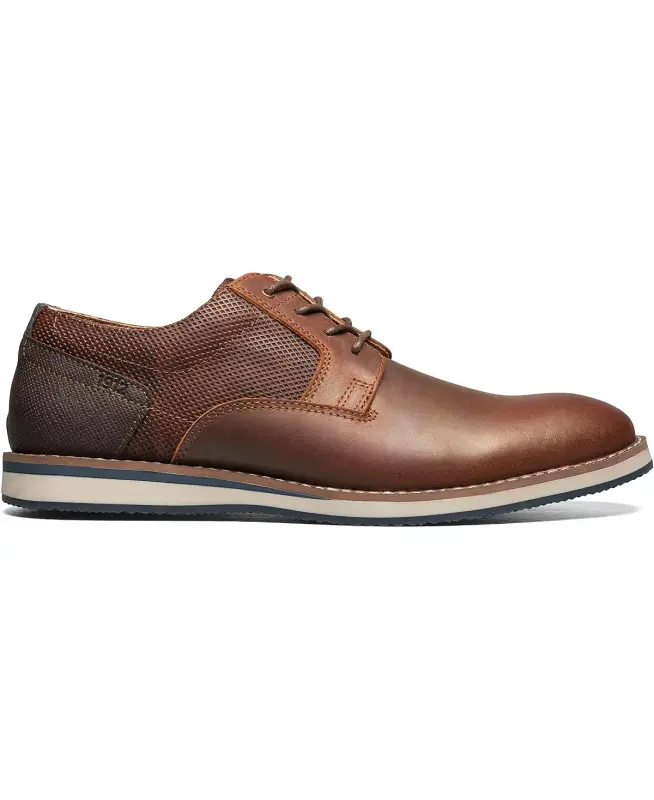 Men's Circuit Plain Toe Lace-Up Oxford-Brandy - 2