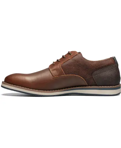 Men's Circuit Plain Toe Lace-Up Oxford-Brandy - 5