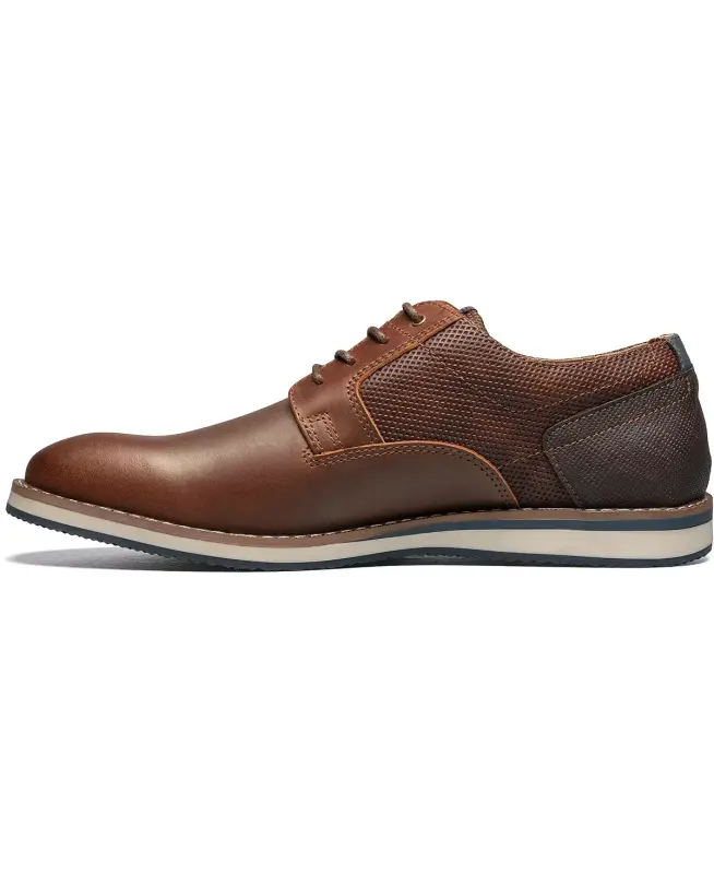 Men's Circuit Plain Toe Lace-Up Oxford-Brandy - 5
