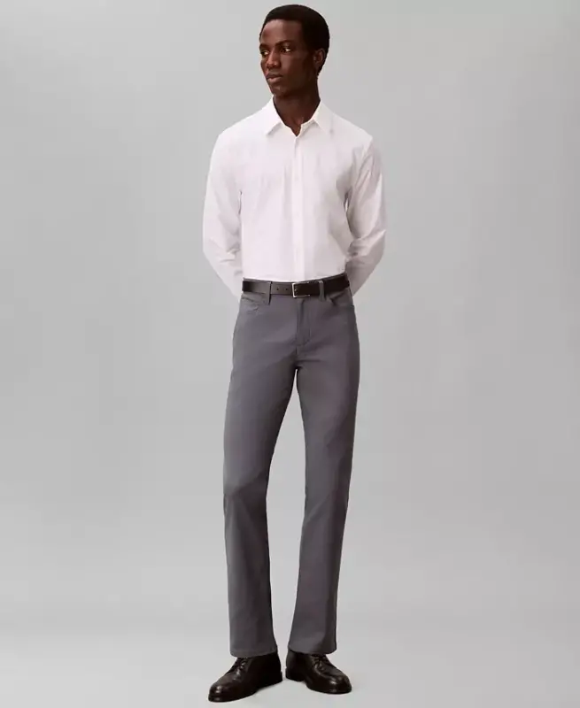 Men's Ck Move 365 Slim-Fit Performance Stretch Pants - Anchor Navy - 2