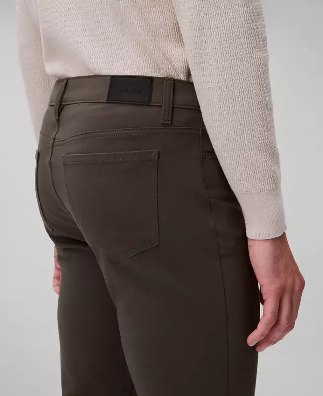 Men's Ck Move 365 Slim-Fit Performance Stretch Pants - Beluga - 3