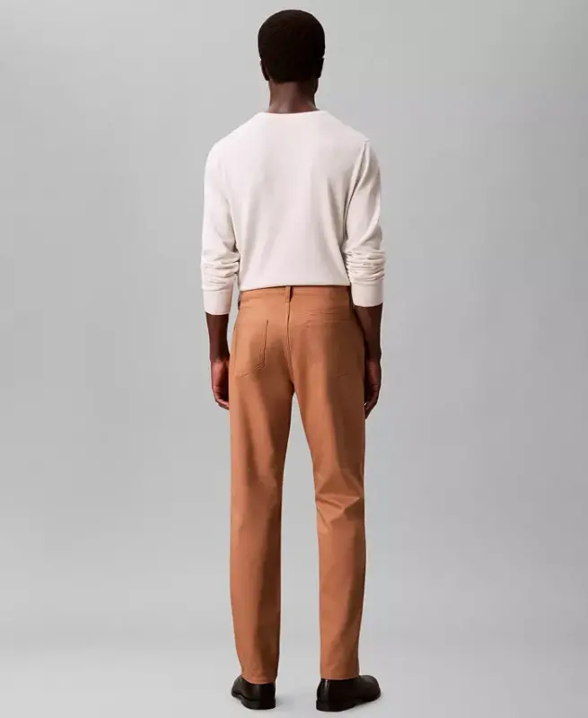 Men's Ck Move 365 Slim-Fit Performance Stretch Pants - Light Caramel Brown - 5