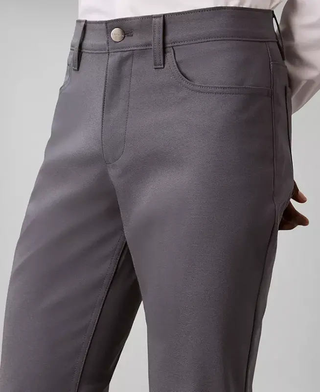 Men's Ck Move 365 Slim-Fit Performance Stretch Pants - Light Caramel Brown - 6