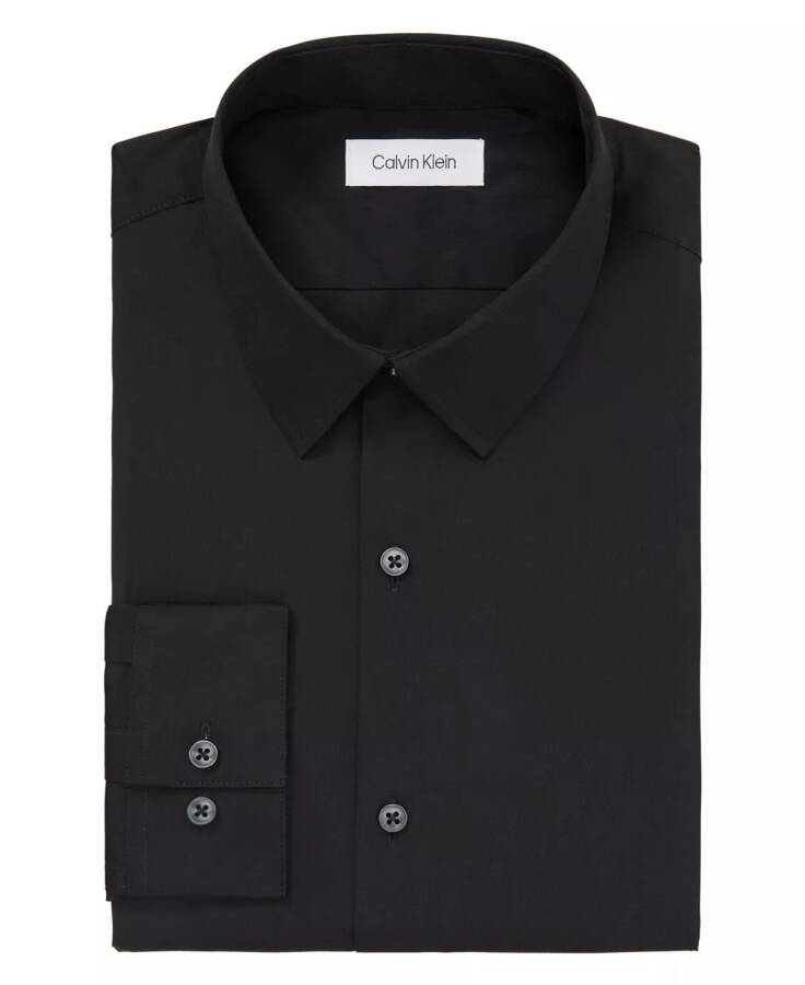 Men's CK X Extra-Slim Stretch Dress Shirt Black - 3