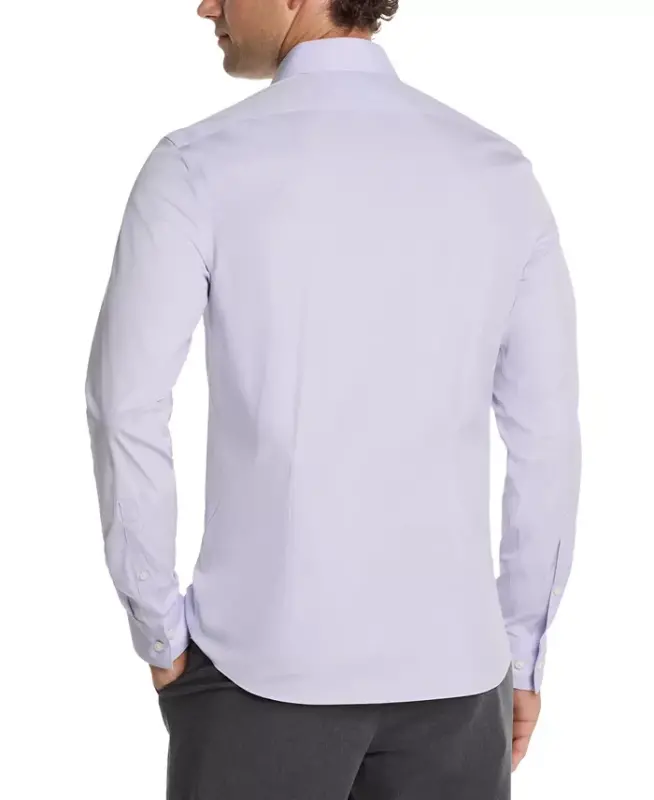Men's CK X Extra-Slim Stretch Dress Shirt - Lavender Mist - 2