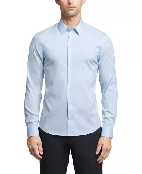 Men's CK X Extra-Slim Stretch Dress Shirt Light Blue - 1