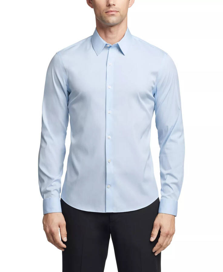 Men's CK X Extra-Slim Stretch Dress Shirt Light Blue - 1