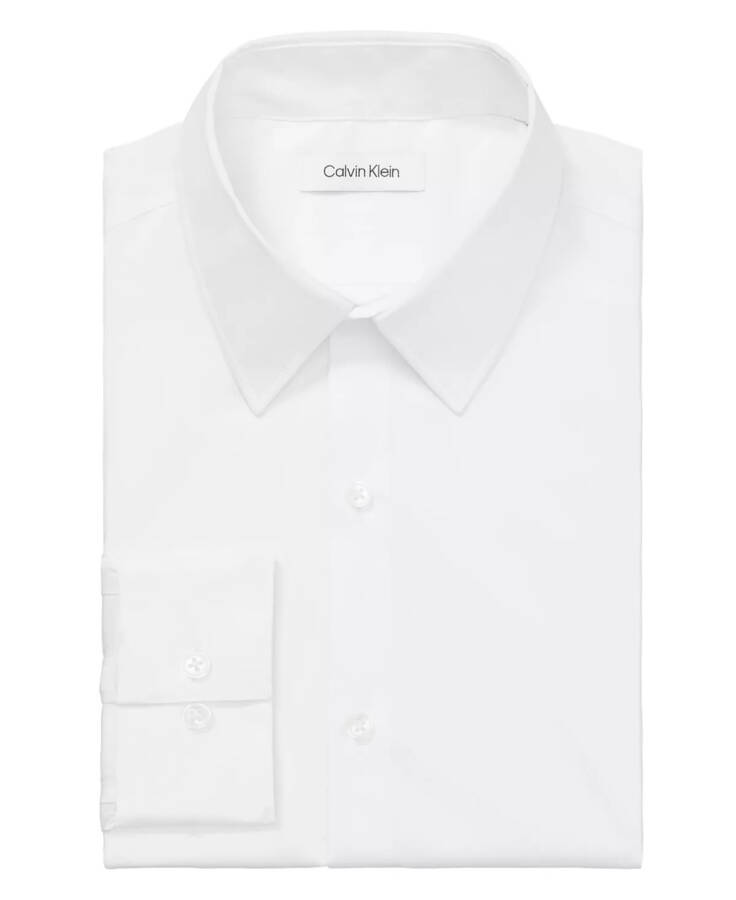 Men's CK X Extra-Slim Stretch Dress Shirt White - 3