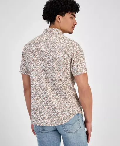 Men's Classic 1 Pocket Short Sleeve Regular Fit Shirt - 4