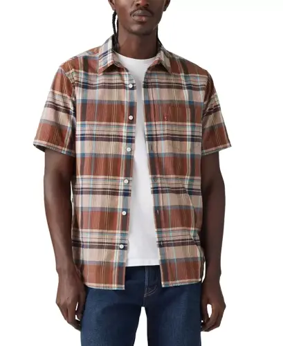 Men's Classic 1 Pocket Short Sleeve Regular Fit Shirt 