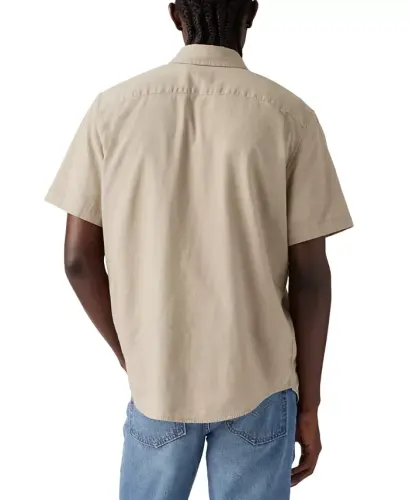 Men's Classic 1 Pocket Short Sleeve Regular Fit Shirt-Khaki - LEVI'S (1)