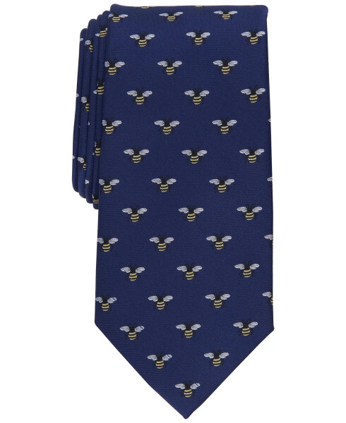 Men's Classic Bee Neat Tie, Created for Modazone - Navy - 1