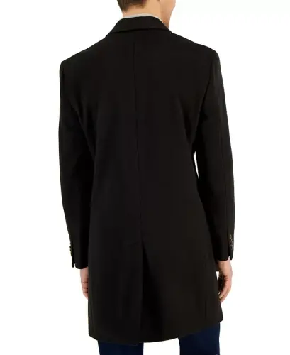 Men's Classic-Fit Camber Wool Overcoat - Espresso - NAUTICA (1)