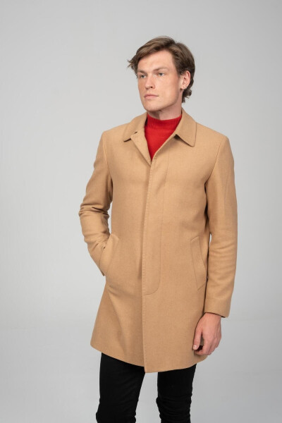 Men's Classic Fit Cashmere Coat, lined, Rn71544 - 1