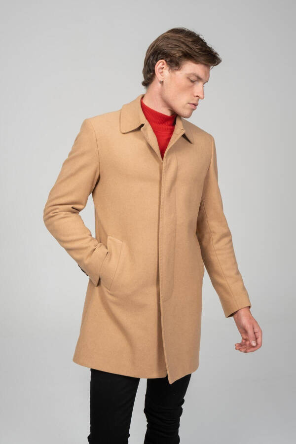 Men's Classic Fit Cashmere Coat, lined, Rn71544 - 2