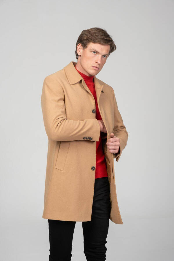 Men's Classic Fit Cashmere Coat, lined, Rn71544 - 3