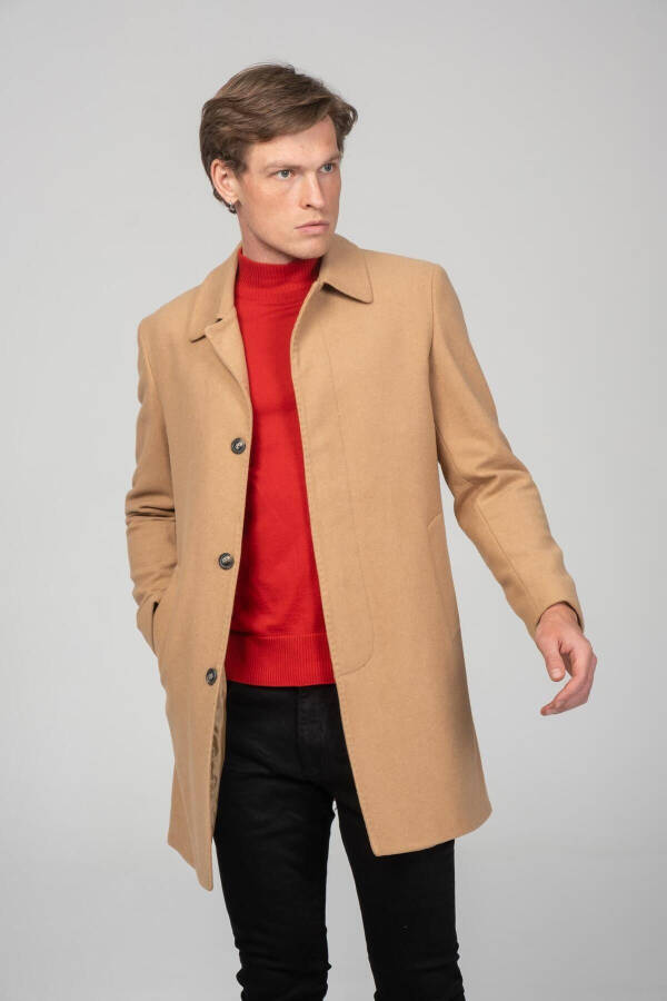 Men's Classic Fit Cashmere Coat, lined, Rn71544 - 4