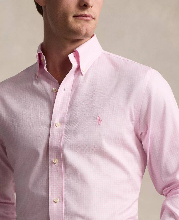 Men's Classic-Fit Check Dobby Shirt Pink/white - 3