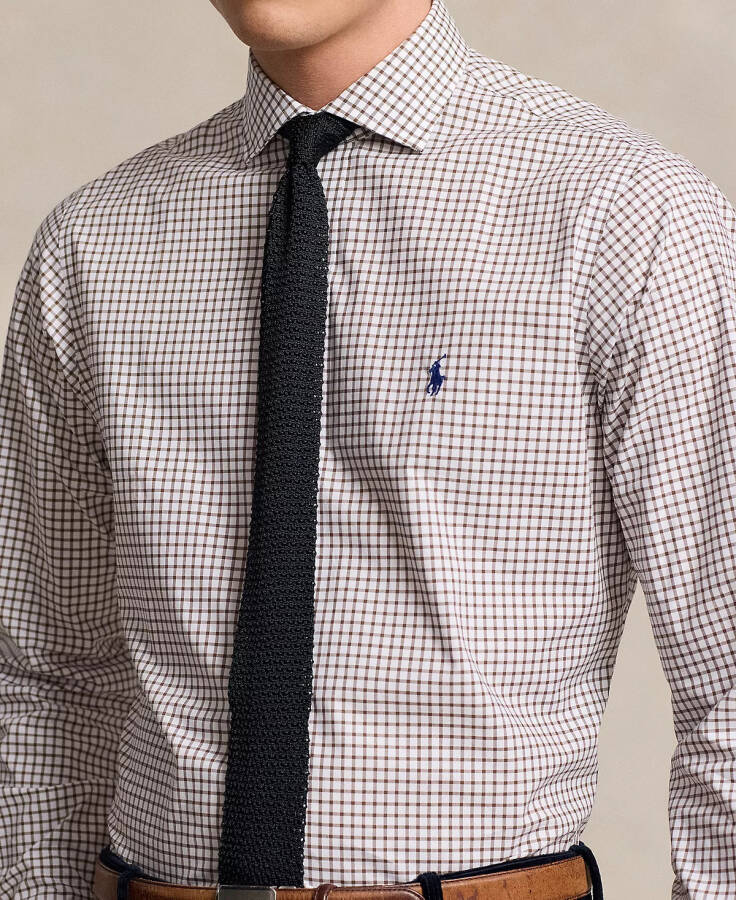 Men's Classic-Fit Checked Poplin Shirt Multi Blue - 3