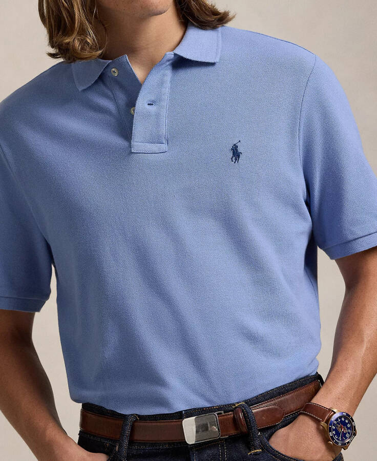 Men's Classic-Fit Cotton Polo Shirt Campus Blue - 3