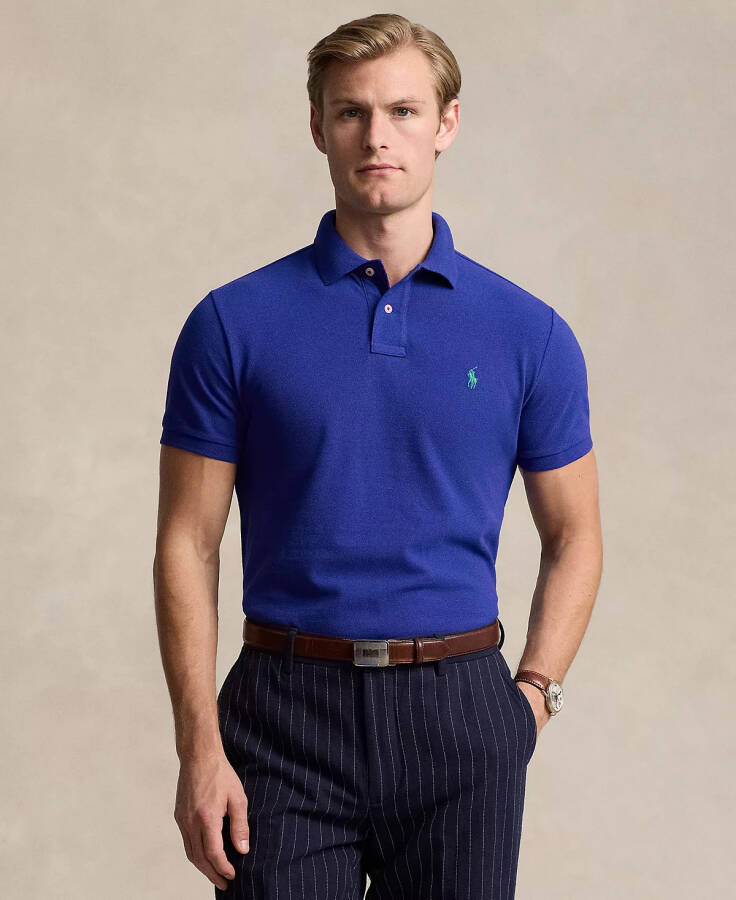 Men's Classic-Fit Cotton Polo Shirt Classic Azure - 1