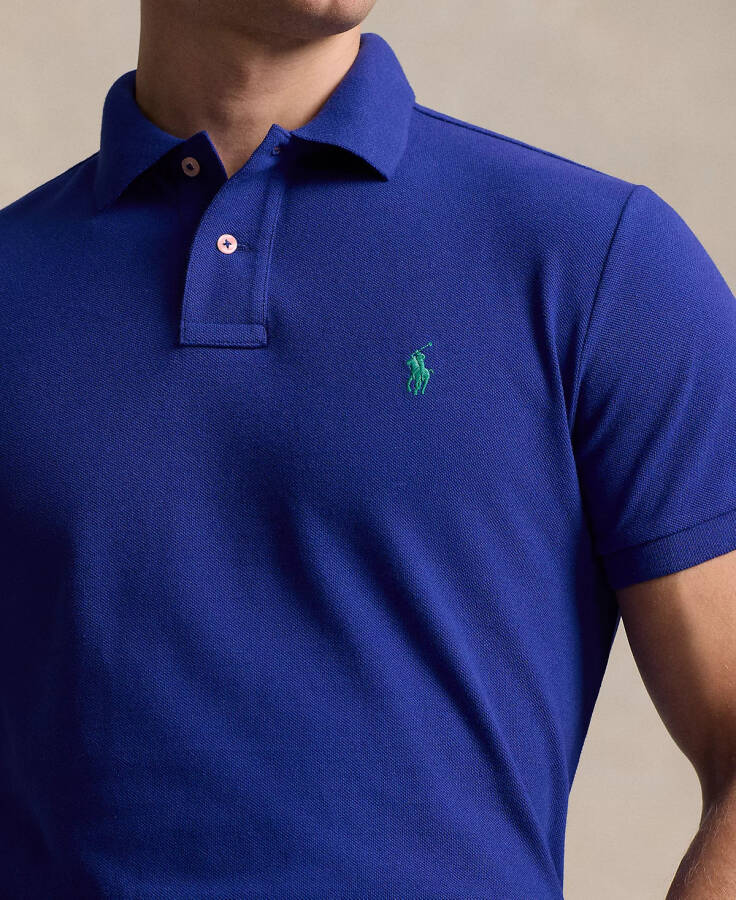 Men's Classic-Fit Cotton Polo Shirt Classic Azure - 3