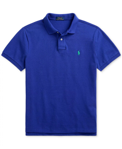 Men's Classic-Fit Cotton Polo Shirt Classic Azure - 5