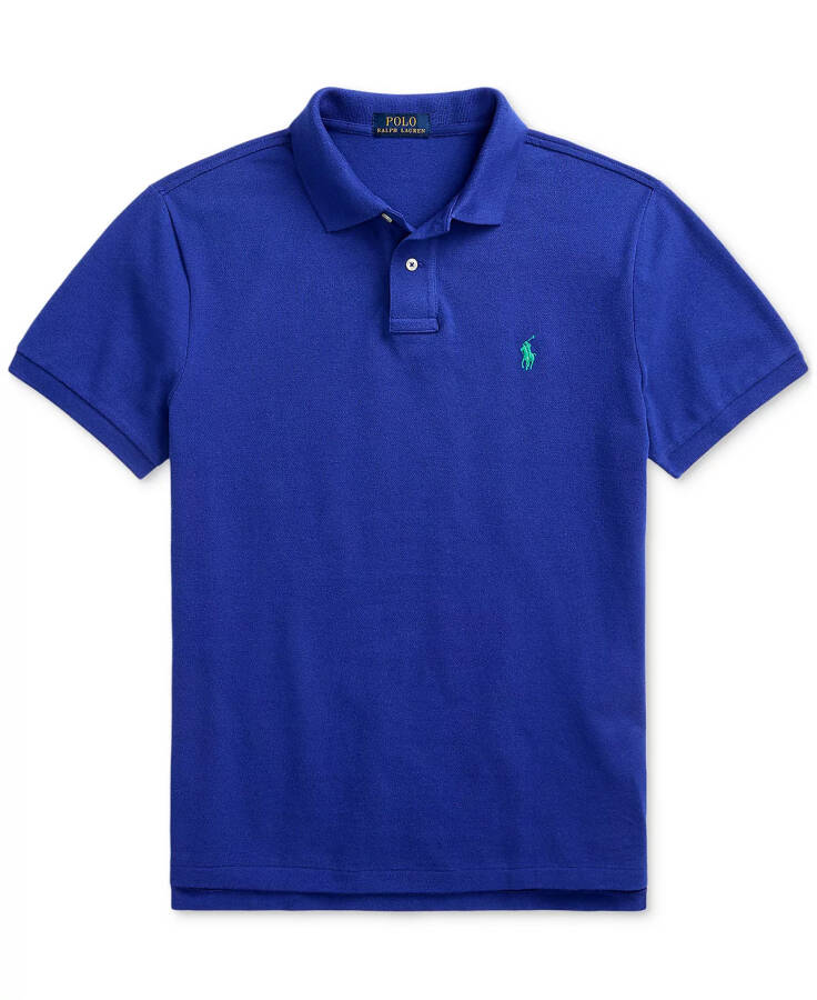 Men's Classic-Fit Cotton Polo Shirt Classic Azure - 5