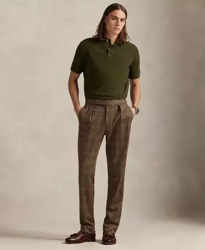 Men's Classic-Fit Cotton Polo Shirt - COMPANY OLIVE/C8526 - Polo Ralph Lauren (1)