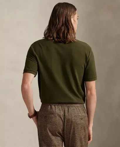 Men's Classic-Fit Cotton Polo Shirt - COMPANY OLIVE/C8526 - 5