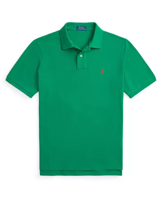 Men's Classic-Fit Cotton Polo Shirt - Erin Green - 5