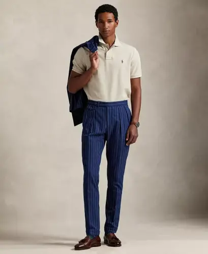Men's Classic-Fit Cotton Polo Shirt - Expedition Dune Heather - Polo Ralph Lauren (1)