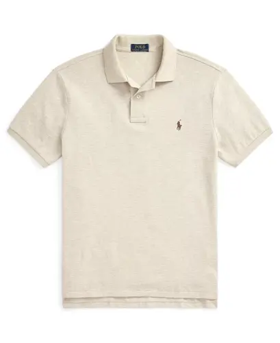 Men's Classic-Fit Cotton Polo Shirt - Expedition Dune Heather - 4
