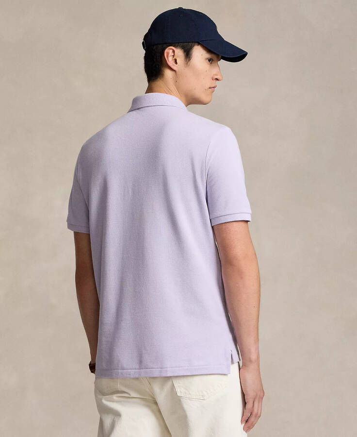 Men's Classic-Fit Cotton Polo Shirt Flower Purple - 2