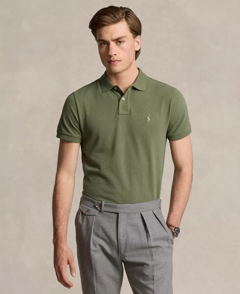 Men's Classic-Fit Cotton Polo Shirt Green - 1