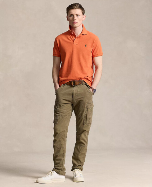 Men's Classic-Fit Cotton Polo Shirt Orange - 4