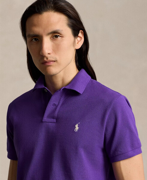 Men's Classic-Fit Cotton Polo Shirt Purple - 3