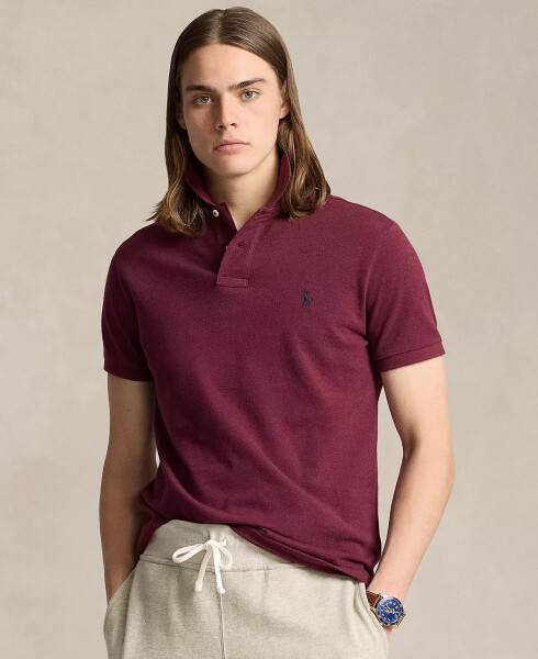 Men's Classic-Fit Cotton Polo Shirt Red - 1