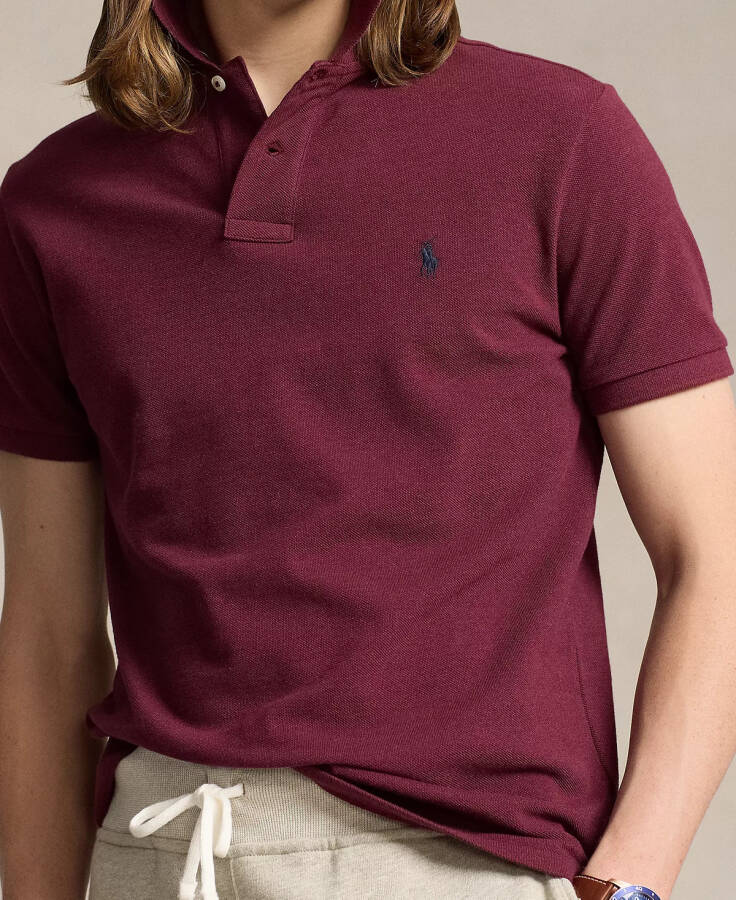 Men's Classic-Fit Cotton Polo Shirt Red - 3