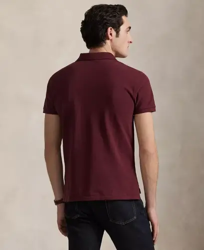 Men's Classic-Fit Cotton Polo Shirt - Spring Wine Heather - 2