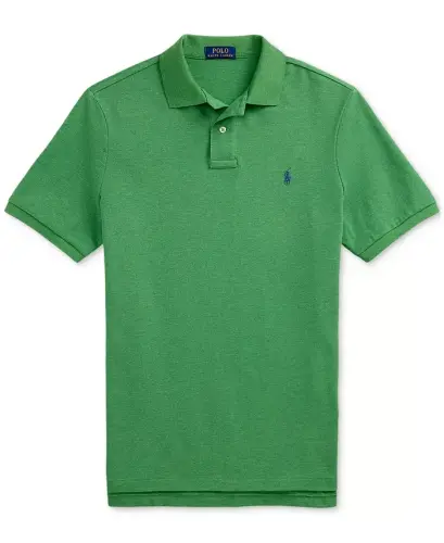 Men's Classic-Fit Cotton Polo Shirt - Spring Wine Heather - 9