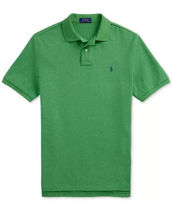 Men's Classic-Fit Cotton Polo Shirt - Spring Wine Heather - 9